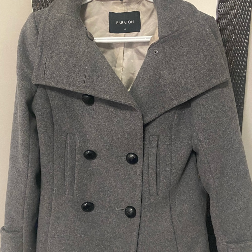 Babaton Grey Wool Jacket